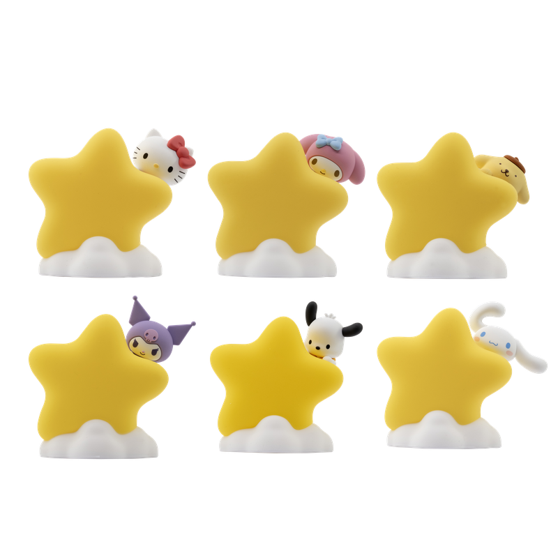 هالو كيتي - مصباح ليلي على شكل نجمة يعمل بالبطارية - قطعة واحدة