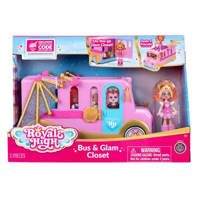 رويال هاي - مجموعة لعبة باص آند جلام كلوسيت