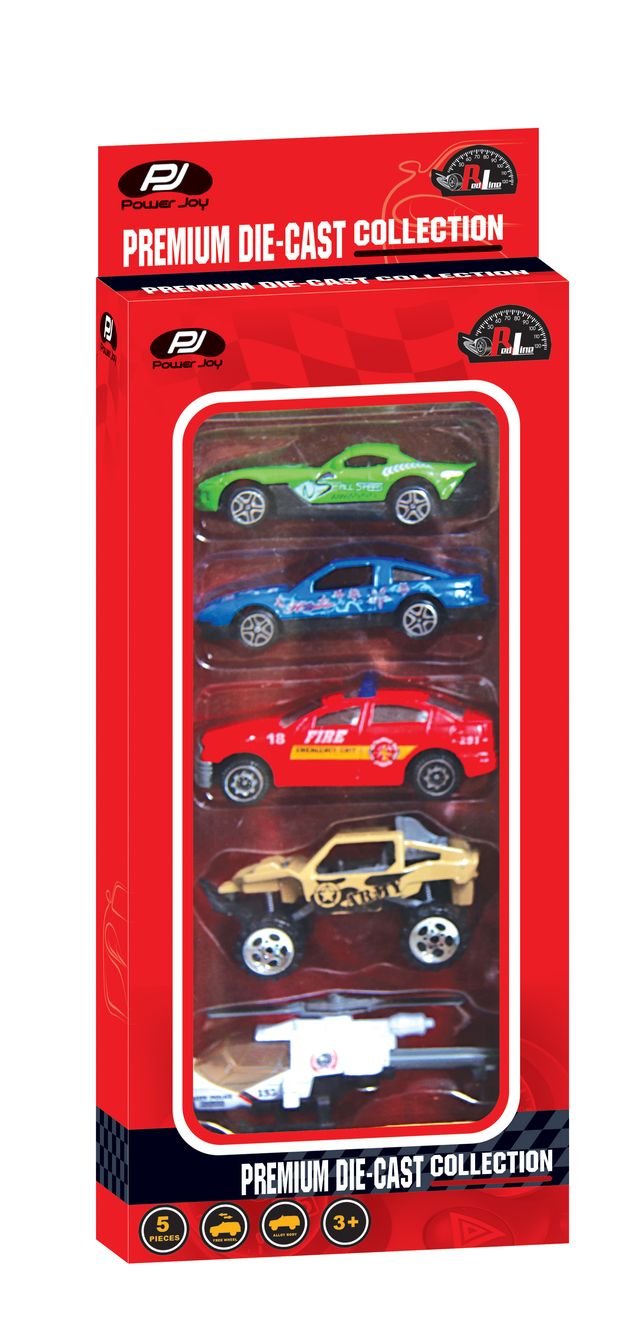 باور جوي - مجموعة سيارات سباق 5 في 1 1:64 (مصبوبة بقوالب دايكاست)