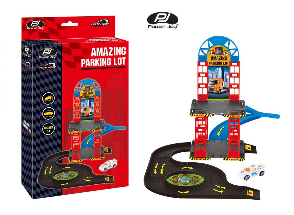 باور جوي - مجموعة لعب كراج + سيارة في فروم