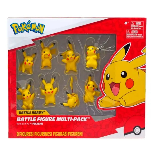 بوكيمون - مجموعة شخصيات بيكاتشو - 8 قطع