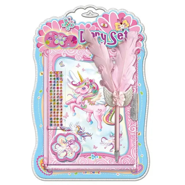 مجموعة المذكرات مع قلم - يونيكورن