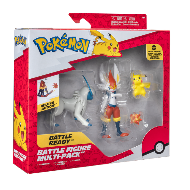 بوكيمون - مجموعة شخصيات بوكيمون باتل المتعددة 3 قطع