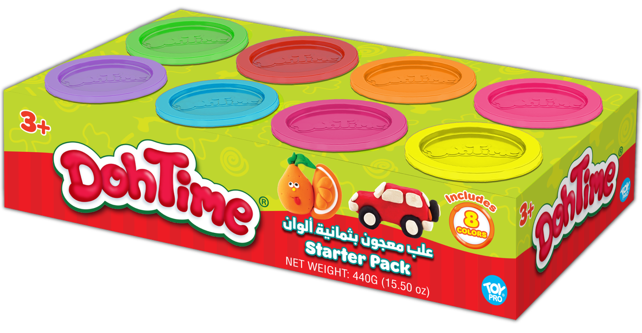 مجموعة اللعب بالصلصال 8 ألوان