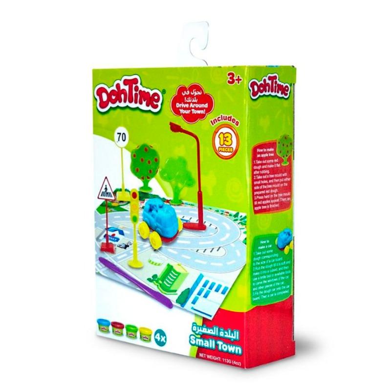 دو تايم - مجموعة صنع صلصال ميني تاون 13 قطعة