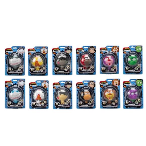 مجموعة مجسمات شخصيات البيض الكرتونية داخل كبسولة