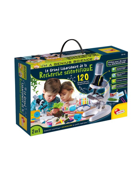 المختبر الكبير للبحث العلمي مع ميكروسكوب