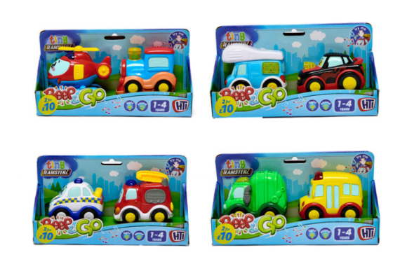 مجموعة سيارات ألعاب ملونة للأطفال